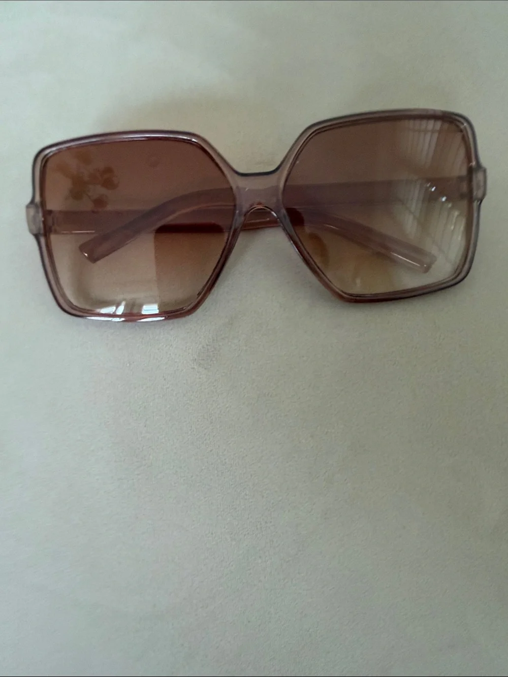 Brown Oversized Square Sunglasses - Women Accessories